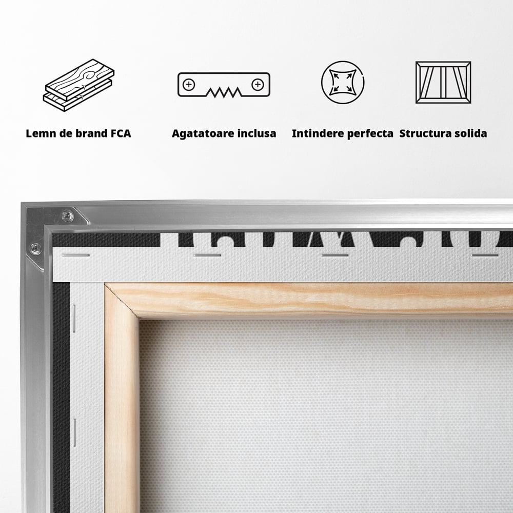 Tablou Canvas Premium, LuxCanva® N1164, Foamea are Cuvantul, Mancare, Foame, Amuzant, Motivational, Modern, Cafenea, Pub, Bar, Lounge, Restaurant, Bucatarie