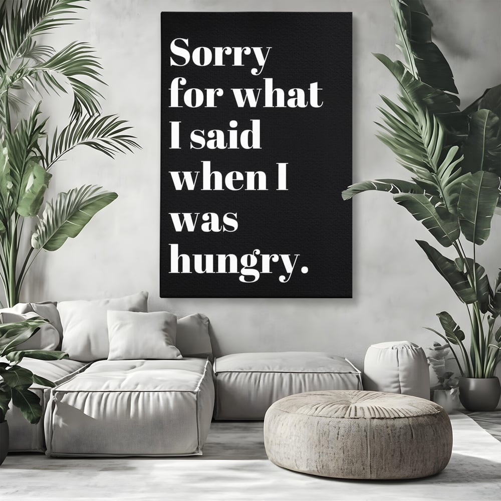 Tablou Canvas Premium, LuxCanva® N1164, Foamea are Cuvantul, Mancare, Foame, Amuzant, Motivational, Modern, Cafenea, Pub, Bar, Lounge, Restaurant, Bucatarie