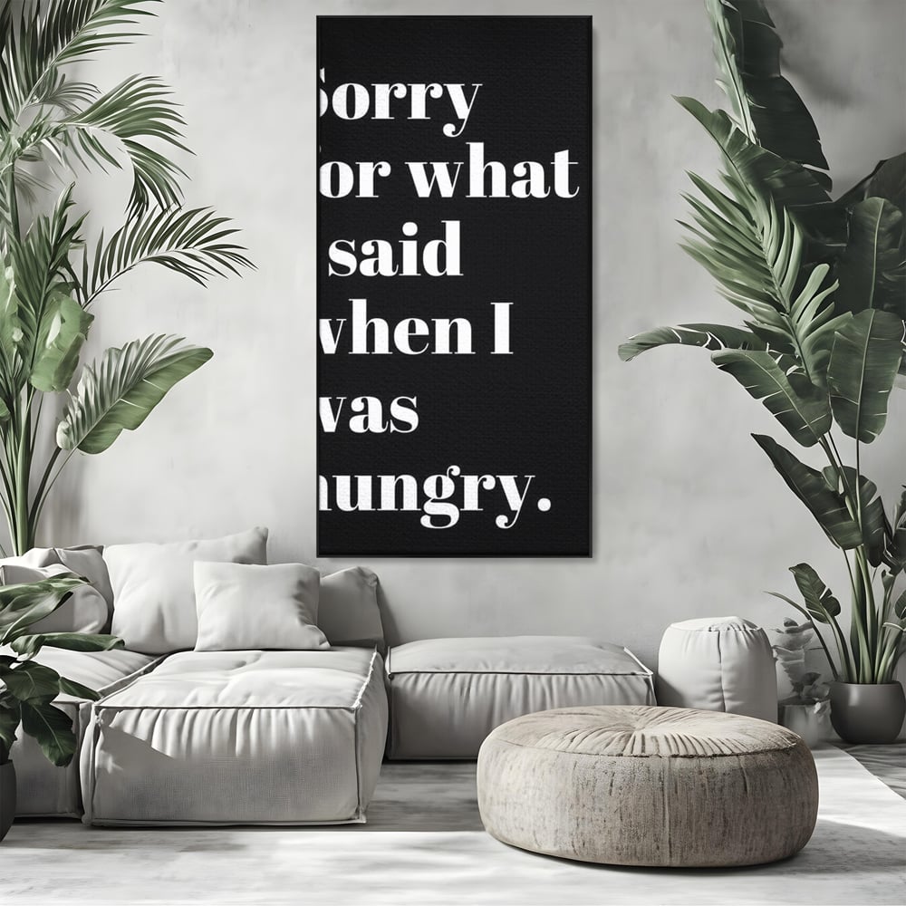 Tablou Canvas Premium, LuxCanva® N1164, Foamea are Cuvantul, Mancare, Foame, Amuzant, Motivational, Modern, Cafenea, Pub, Bar, Lounge, Restaurant, Bucatarie