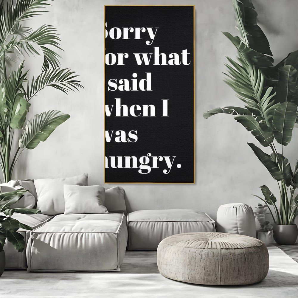 Tablou Canvas Premium, LuxCanva® N1164, Foamea are Cuvantul, Mancare, Foame, Amuzant, Motivational, Modern, Cafenea, Pub, Bar, Lounge, Restaurant, Bucatarie