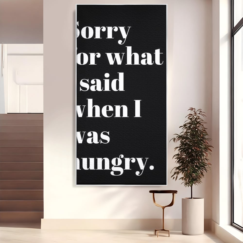 Tablou Canvas Premium, LuxCanva® N1164, Foamea are Cuvantul, Mancare, Foame, Amuzant, Motivational, Modern, Cafenea, Pub, Bar, Lounge, Restaurant, Bucatarie