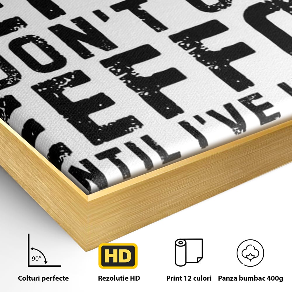 Tablou Canvas Premium, LuxCanva® N1165, Cafeluta cu Atitudine, Motivational, Citat, Dimineata, Energie, Cafea, Amuzant, Cafenea, Pub, Bar, Lounge, Restaurant, Bucatarie