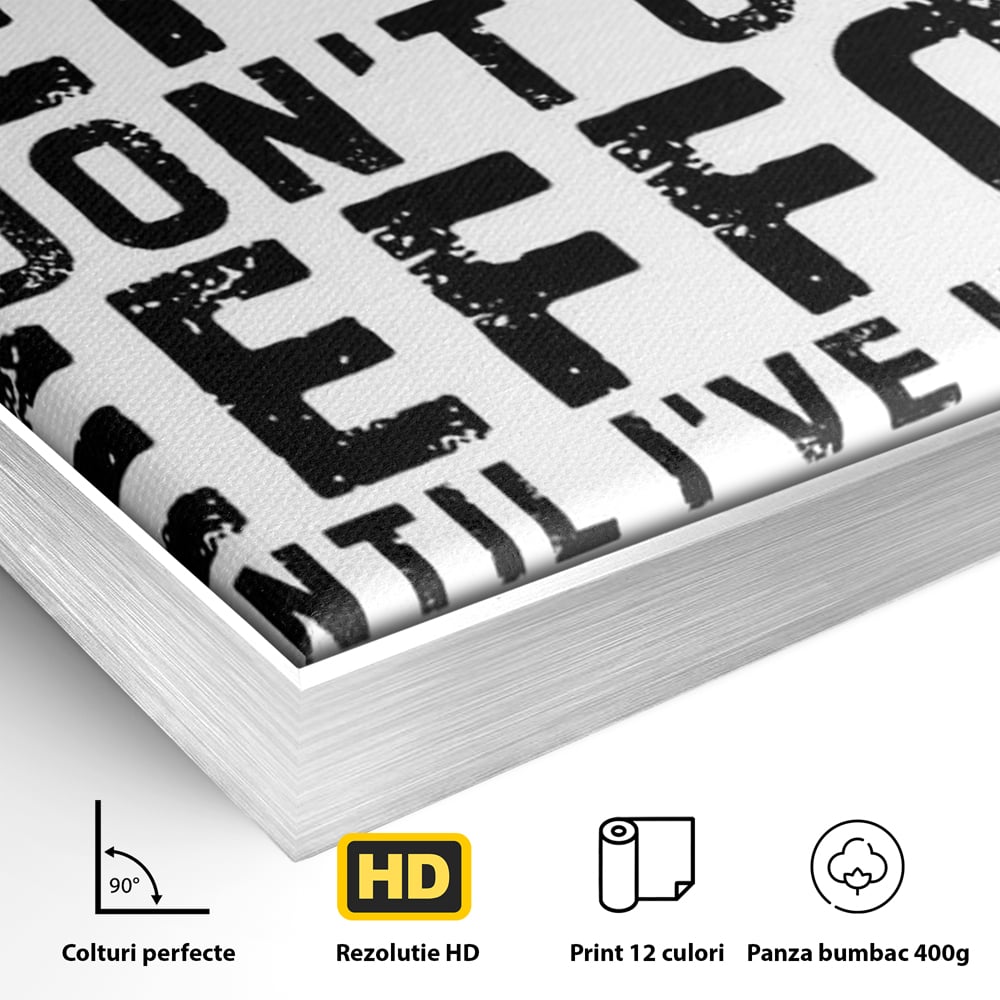 Tablou Canvas Premium, LuxCanva® N1165, Cafeluta cu Atitudine, Motivational, Citat, Dimineata, Energie, Cafea, Amuzant, Cafenea, Pub, Bar, Lounge, Restaurant, Bucatarie