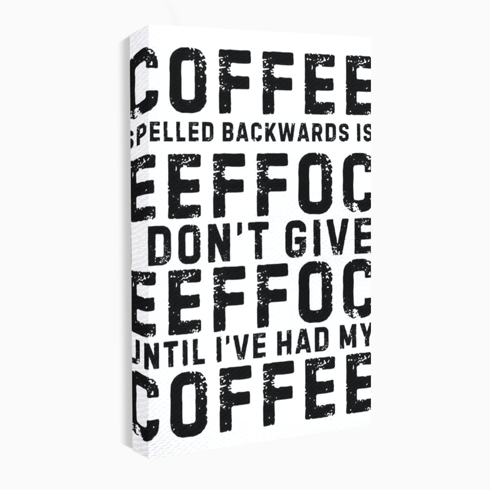 Tablou Canvas Premium, LuxCanva® N1165, Cafeluta cu Atitudine, Motivational, Citat, Dimineata, Energie, Cafea, Amuzant, Cafenea, Pub, Bar, Lounge, Restaurant, Bucatarie
