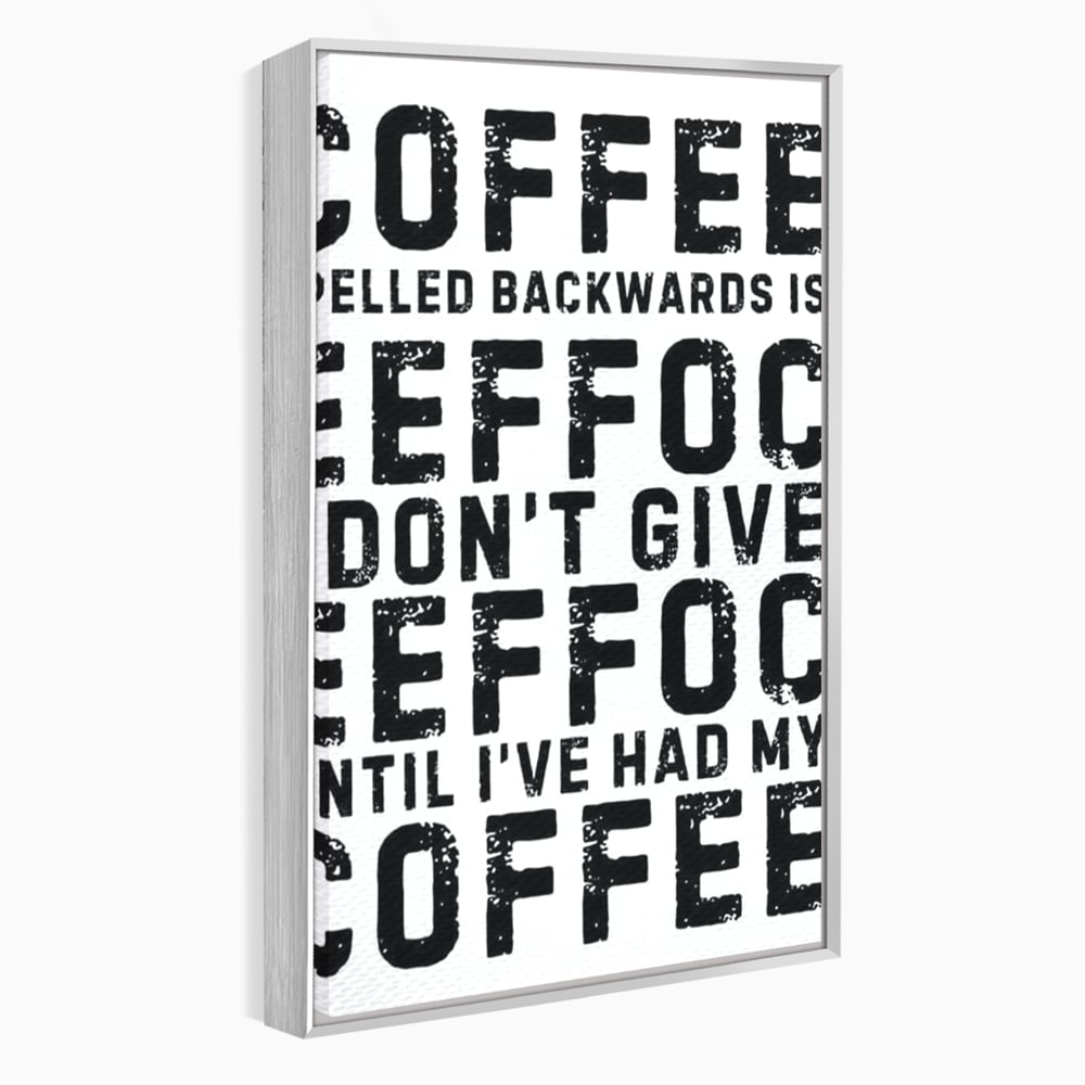 Tablou Canvas Premium, LuxCanva® N1165, Cafeluta cu Atitudine, Motivational, Citat, Dimineata, Energie, Cafea, Amuzant, Cafenea, Pub, Bar, Lounge, Restaurant, Bucatarie