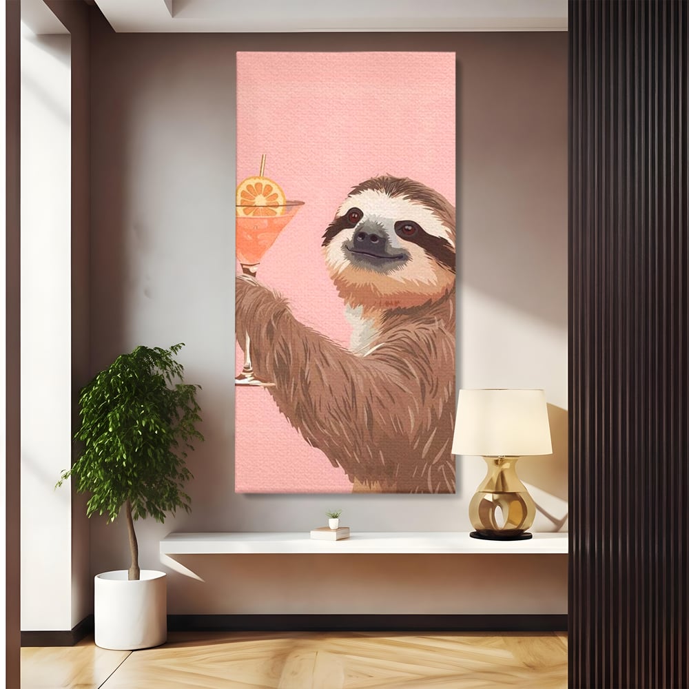 Tablou Canvas Premium, LuxCanva® N1167, Petrecere in Fiecare Zi, Cocktail, Bautura, Lenes, Animal, Relaxare, Party, Pub, Bar, Lounge, Restaurant, Bucatarie