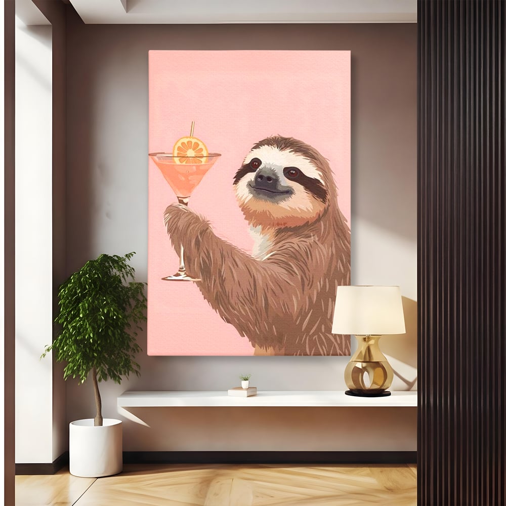 Tablou Canvas Premium, LuxCanva® N1167, Petrecere in Fiecare Zi, Cocktail, Bautura, Lenes, Animal, Relaxare, Party, Pub, Bar, Lounge, Restaurant, Bucatarie