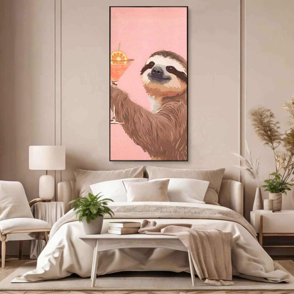 Tablou Canvas Premium, LuxCanva® N1167, Petrecere in Fiecare Zi, Cocktail, Bautura, Lenes, Animal, Relaxare, Party, Pub, Bar, Lounge, Restaurant, Bucatarie