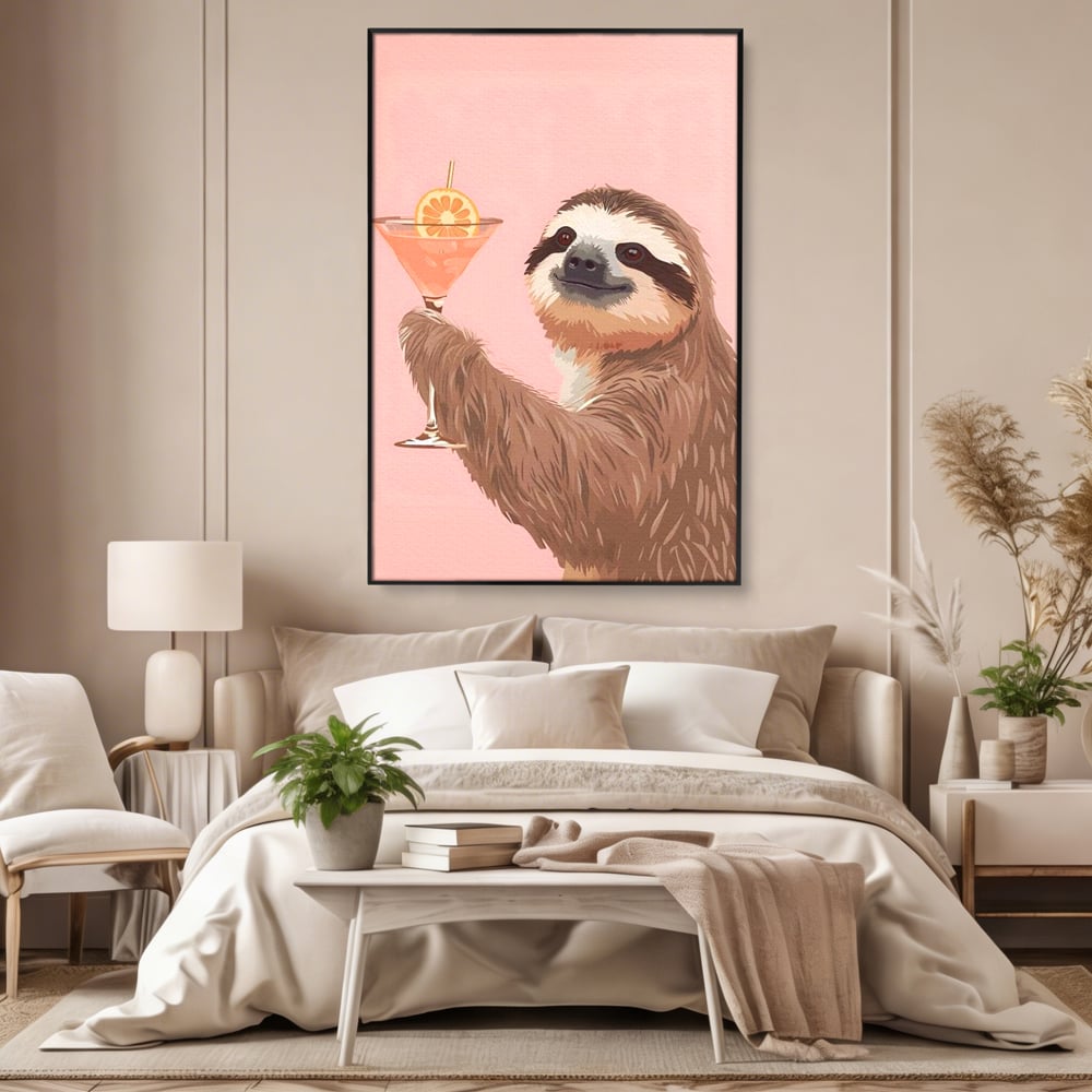 Tablou Canvas Premium, LuxCanva® N1167, Petrecere in Fiecare Zi, Cocktail, Bautura, Lenes, Animal, Relaxare, Party, Pub, Bar, Lounge, Restaurant, Bucatarie