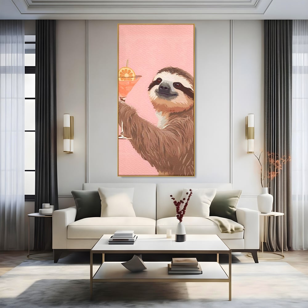 Tablou Canvas Premium, LuxCanva® N1167, Petrecere in Fiecare Zi, Cocktail, Bautura, Lenes, Animal, Relaxare, Party, Pub, Bar, Lounge, Restaurant, Bucatarie