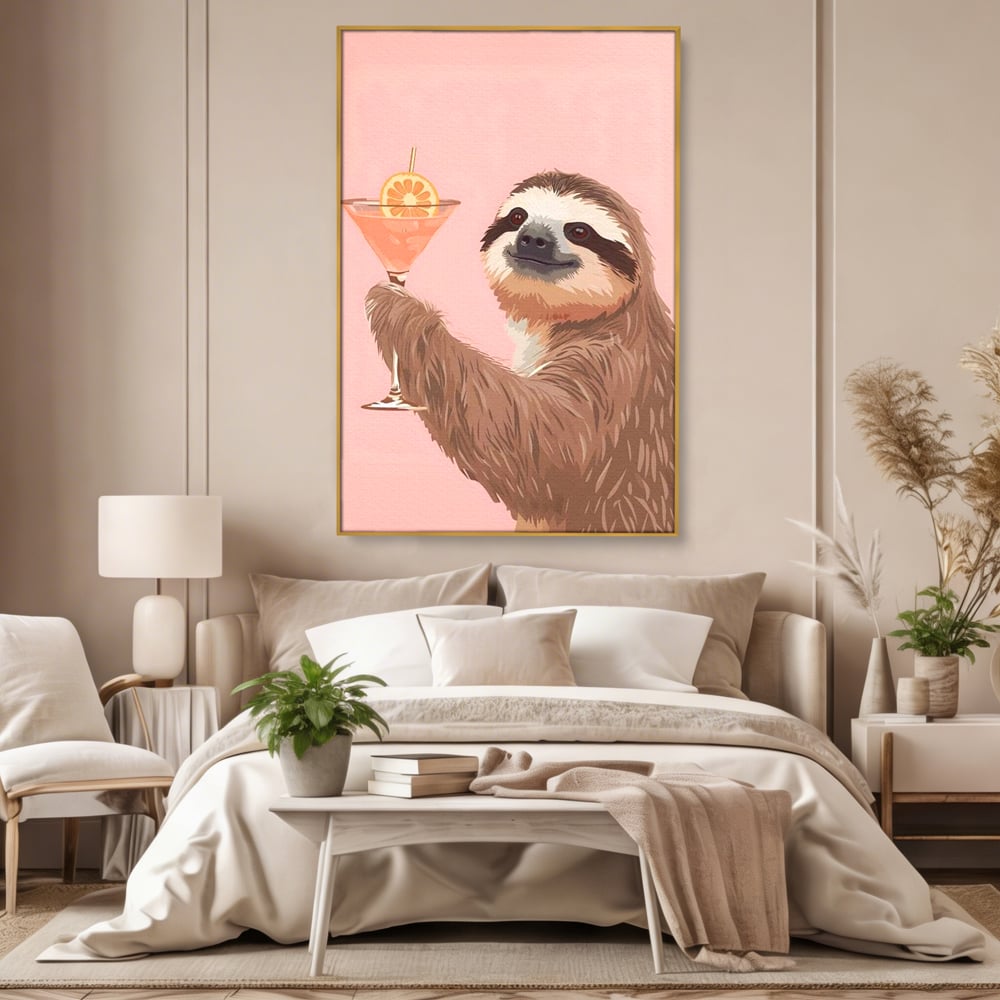 Tablou Canvas Premium, LuxCanva® N1167, Petrecere in Fiecare Zi, Cocktail, Bautura, Lenes, Animal, Relaxare, Party, Pub, Bar, Lounge, Restaurant, Bucatarie