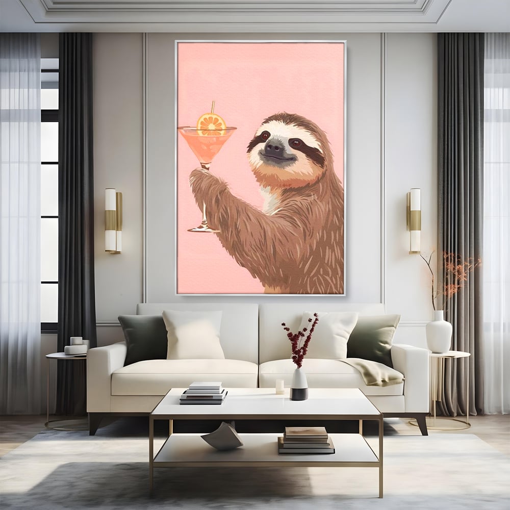 Tablou Canvas Premium, LuxCanva® N1167, Petrecere in Fiecare Zi, Cocktail, Bautura, Lenes, Animal, Relaxare, Party, Pub, Bar, Lounge, Restaurant, Bucatarie