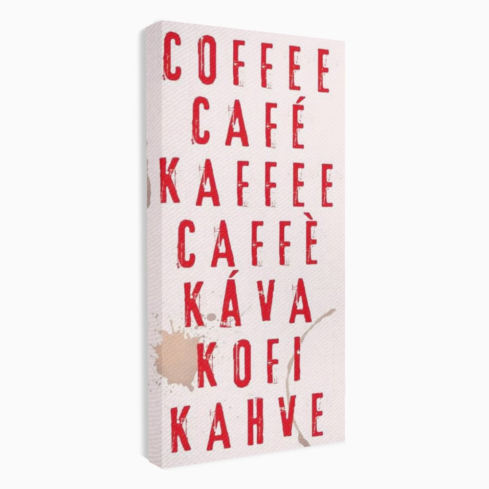 Tablou Canvas Premium, LuxCanva® N1168, Cafea fara Frontiere, Cafea, Dimineata, Obicei, Universal, International, Cafenea, Pub, Bar, Lounge, Restaurant, Bucatarie