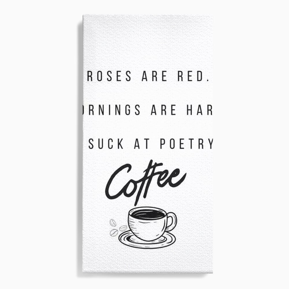 Tablou Canvas Premium, LuxCanva® N1169, Un Mic Poem Aromat, Cafea, Poezie, Dimineata, Design, Modern, Amuzant, Cafenea, Pub, Bar, Lounge, Restaurant, Bucatarie