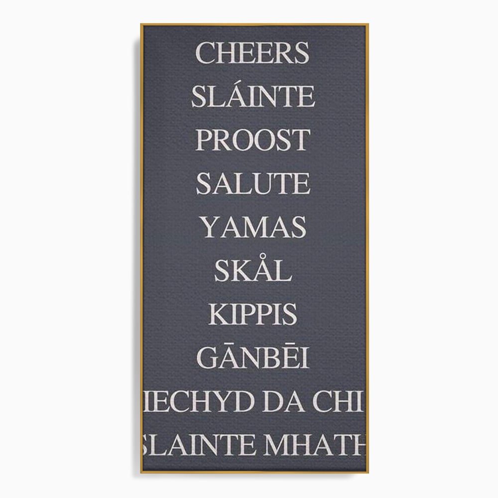Tablou Canvas Premium, LuxCanva® N1170, Noroc si Voie Buna, Toast, Veselie, Sarbatoare, Petrecere, Tipografie, Pub, Bar, Lounge, Restaurant, Bucatarie