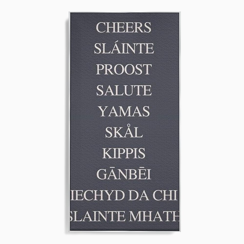 Tablou Canvas Premium, LuxCanva® N1170, Noroc si Voie Buna, Toast, Veselie, Sarbatoare, Petrecere, Tipografie, Pub, Bar, Lounge, Restaurant, Bucatarie