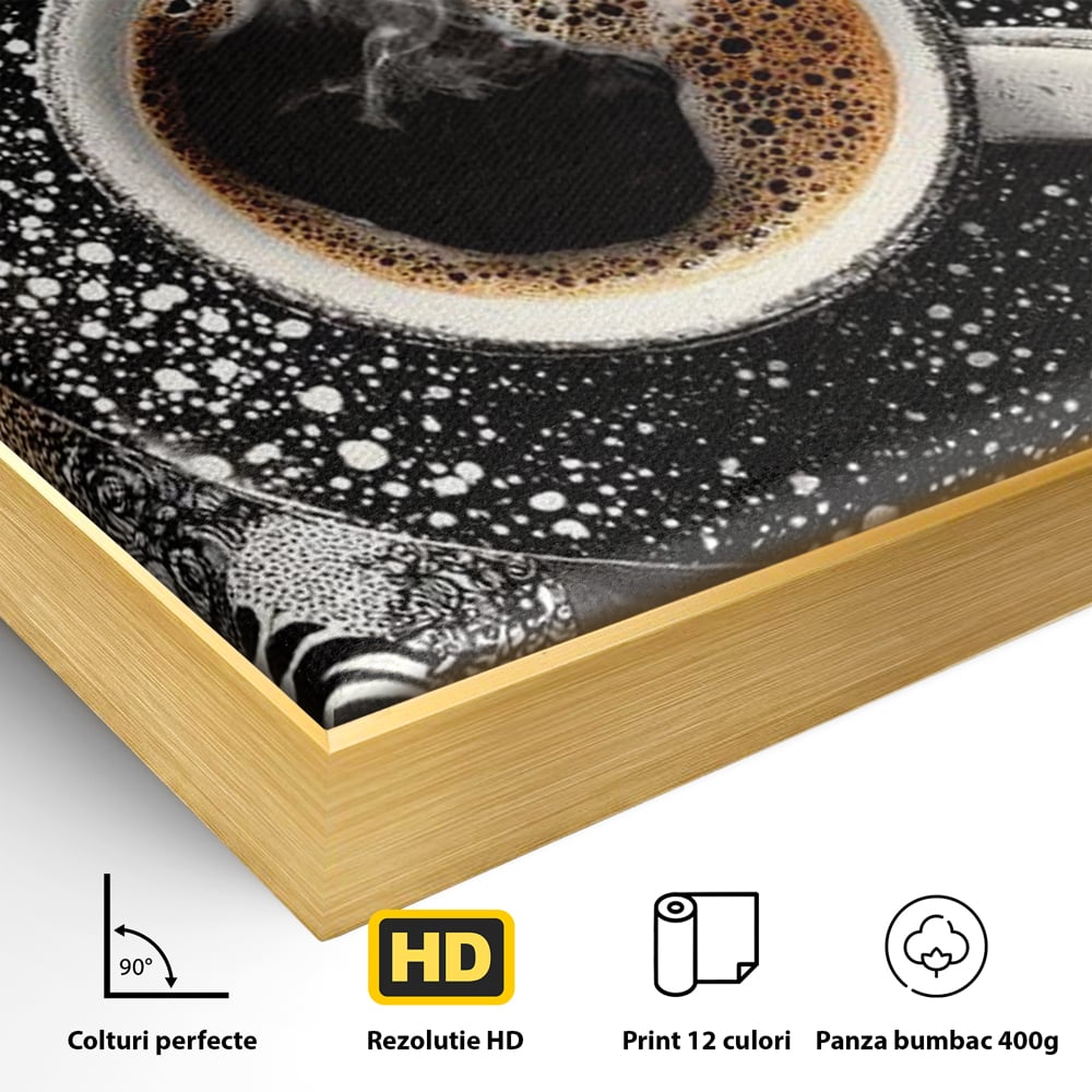 Leinwand Premium Canvas Wandbilder, LuxCanva® N1171, Wild Coffee, Exotisch, Kaffee, Espresso, Heiß, Safari, Dschungel, Café, Kneipe, Pub, Bar, Lounge, Restaurant, Küche