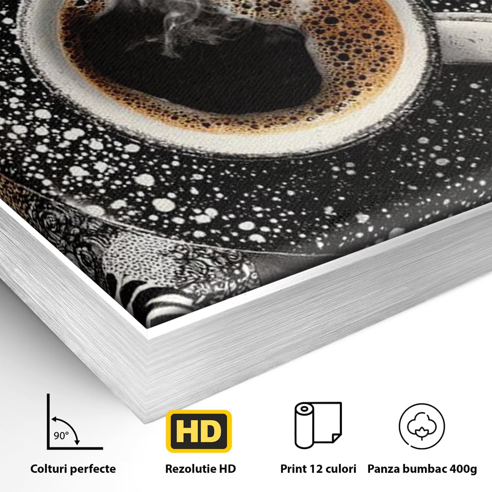 Leinwand Premium Canvas Wandbilder, LuxCanva® N1171, Wild Coffee, Exotisch, Kaffee, Espresso, Heiß, Safari, Dschungel, Café, Kneipe, Pub, Bar, Lounge, Restaurant, Küche