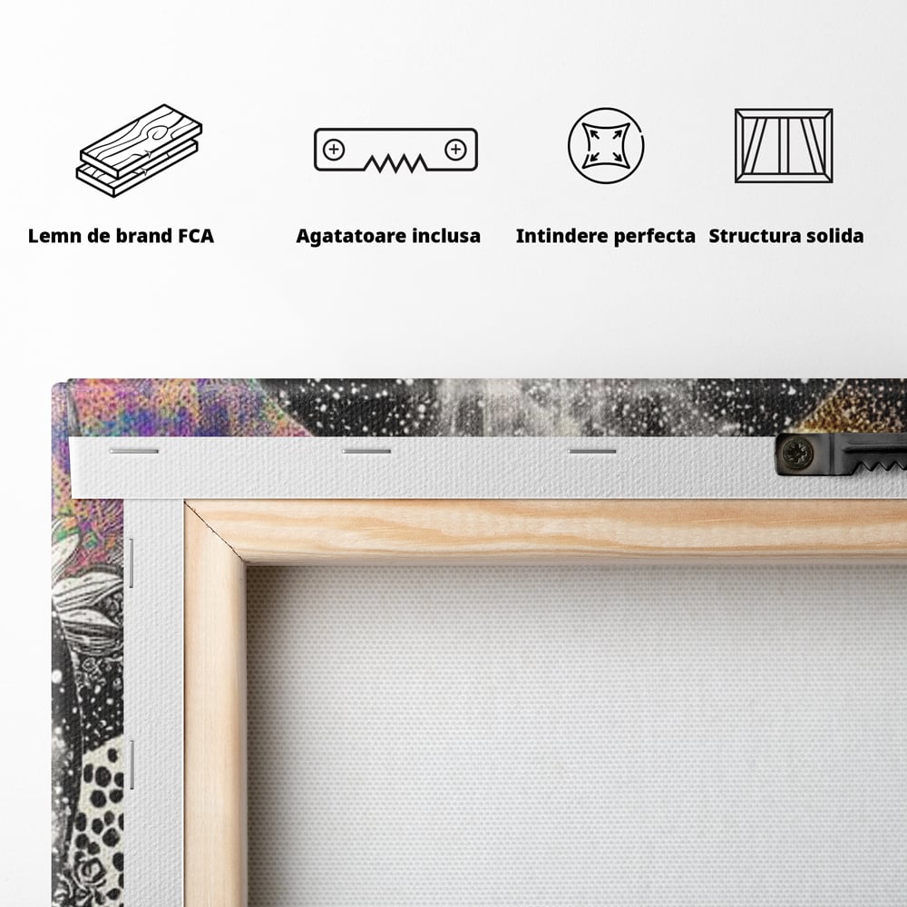 Leinwand Premium Canvas Wandbilder, LuxCanva® N1171, Wild Coffee, Exotisch, Kaffee, Espresso, Heiß, Safari, Dschungel, Café, Kneipe, Pub, Bar, Lounge, Restaurant, Küche