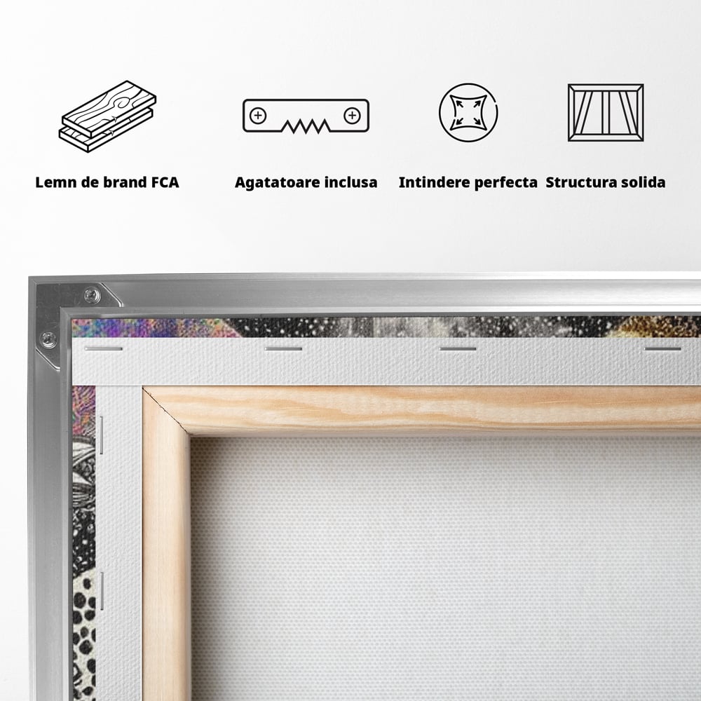 Leinwand Premium Canvas Wandbilder, LuxCanva® N1171, Wild Coffee, Exotisch, Kaffee, Espresso, Heiß, Safari, Dschungel, Café, Kneipe, Pub, Bar, Lounge, Restaurant, Küche
