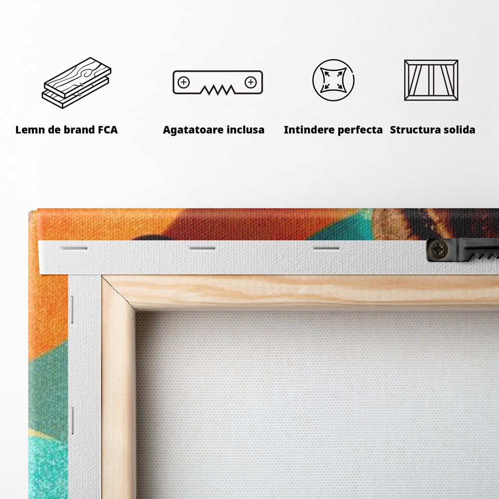 Tablou Canvas Premium, LuxCanva® N1174, Energie Naturala, Abstract, Boabe de Cafea, Aroma, Design, Urban, Cafenea, Pub, Bar, Lounge, Restaurant, Bucatarie