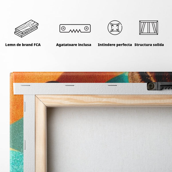 Tablou Canvas Premium, LuxCanva® N1174, Energie Naturala, Abstract, Boabe de Cafea, Aroma, Design, Urban, Cafenea, Pub, Bar, Lounge, Restaurant, Bucatarie