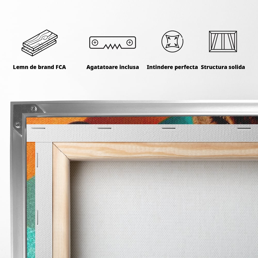 Tablou Canvas Premium, LuxCanva® N1174, Energie Naturala, Abstract, Boabe de Cafea, Aroma, Design, Urban, Cafenea, Pub, Bar, Lounge, Restaurant, Bucatarie
