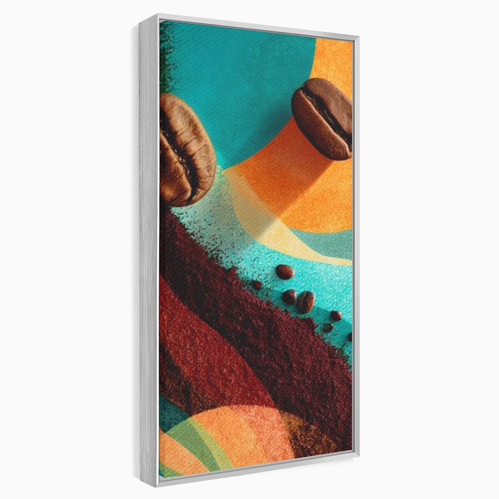 Tablou Canvas Premium, LuxCanva® N1174, Energie Naturala, Abstract, Boabe de Cafea, Aroma, Design, Urban, Cafenea, Pub, Bar, Lounge, Restaurant, Bucatarie