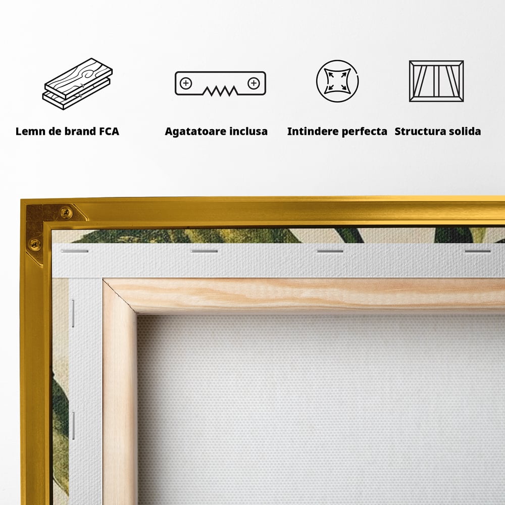 Tablou Canvas Premium, LuxCanva® N1178, Lemon Art, Lamaie, Frunze, Fructe, Fresh, Prospetime, Natural, Pub, Bar, Lounge, Restaurant, Bucatarie