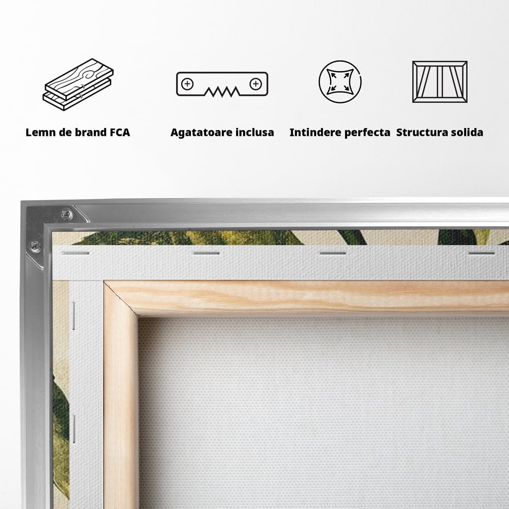 Tablou Canvas Premium, LuxCanva® N1178, Lemon Art, Lamaie, Frunze, Fructe, Fresh, Prospetime, Natural, Pub, Bar, Lounge, Restaurant, Bucatarie