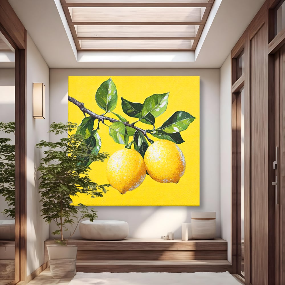 Leinwand Premium Canvas Wall Art, LuxCanva® N1179, Happy Erdbeeren, Limonade, Limonade, Erdbeere, natürlich, Obst, frisch, Kleie, Blätter, Pub, Bar, Lounge, Restaurant, Küche