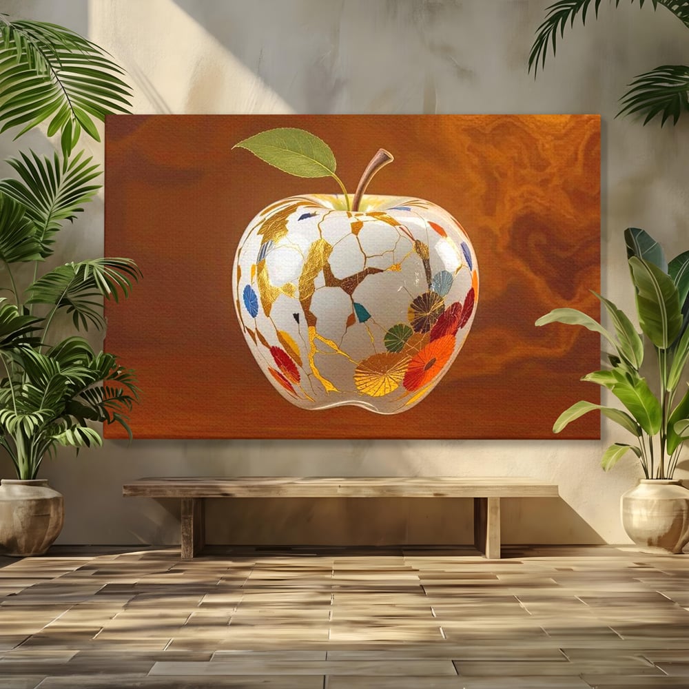 Leinwand Wandkunst Premium, LuxCanva® N1180, Ein Sammlerstück, Porzellan, Kostbar, Luxus, Modern, Elegant, Design, Meer, Japanisch, Orientalisch, Restaurant, Küche