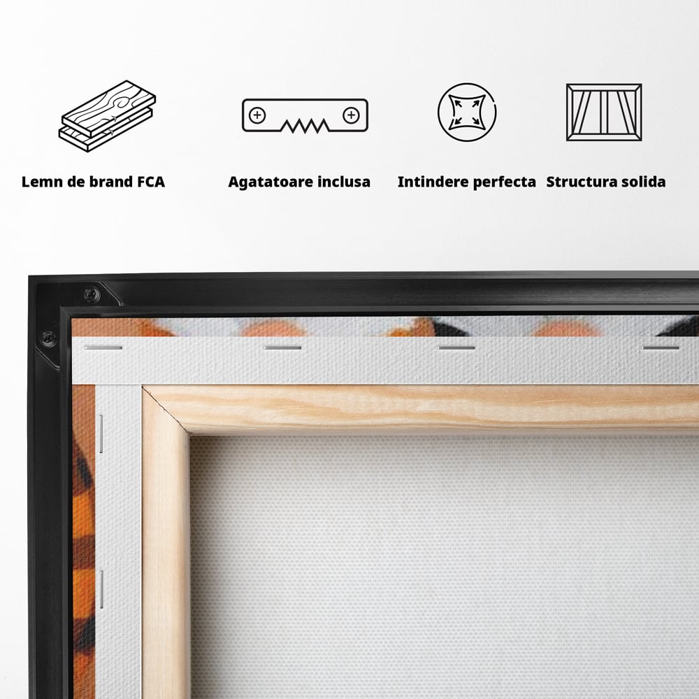 Tablou Canvas Premium, LuxCanva® N1182, Micii Gardieni ai Toamnei, Dovleac, Gnomi, Halloween, Pitici, Recolta, Sarbatoare, Sezon, Pub, Bar, Lounge, Restaurant, Bucatarie
