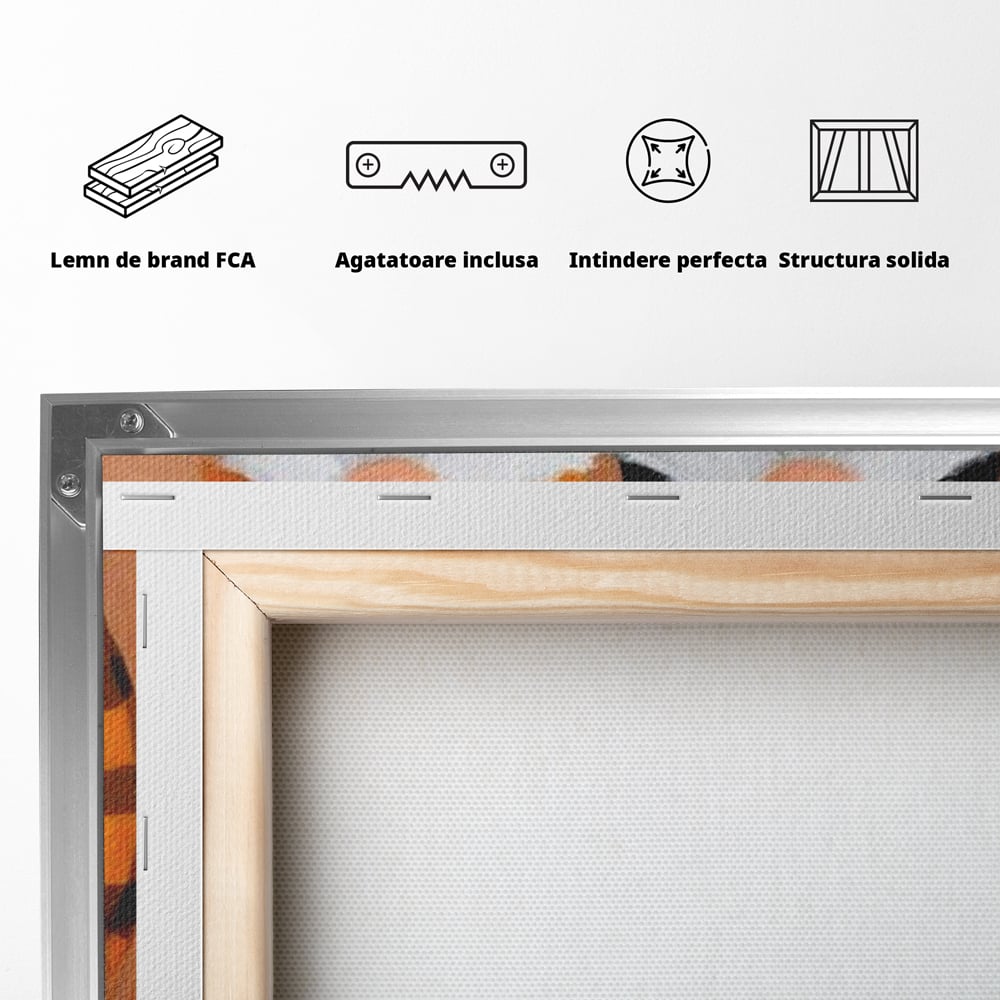 Tablou Canvas Premium, LuxCanva® N1182, Micii Gardieni ai Toamnei, Dovleac, Gnomi, Halloween, Pitici, Recolta, Sarbatoare, Sezon, Pub, Bar, Lounge, Restaurant, Bucatarie