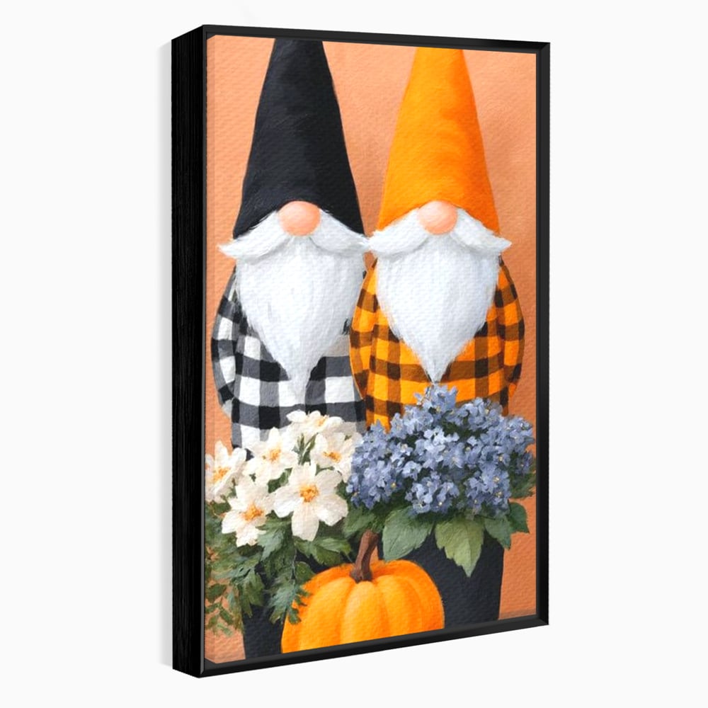 Tablou Canvas Premium, LuxCanva® N1182, Micii Gardieni ai Toamnei, Dovleac, Gnomi, Halloween, Pitici, Recolta, Sarbatoare, Sezon, Pub, Bar, Lounge, Restaurant, Bucatarie
