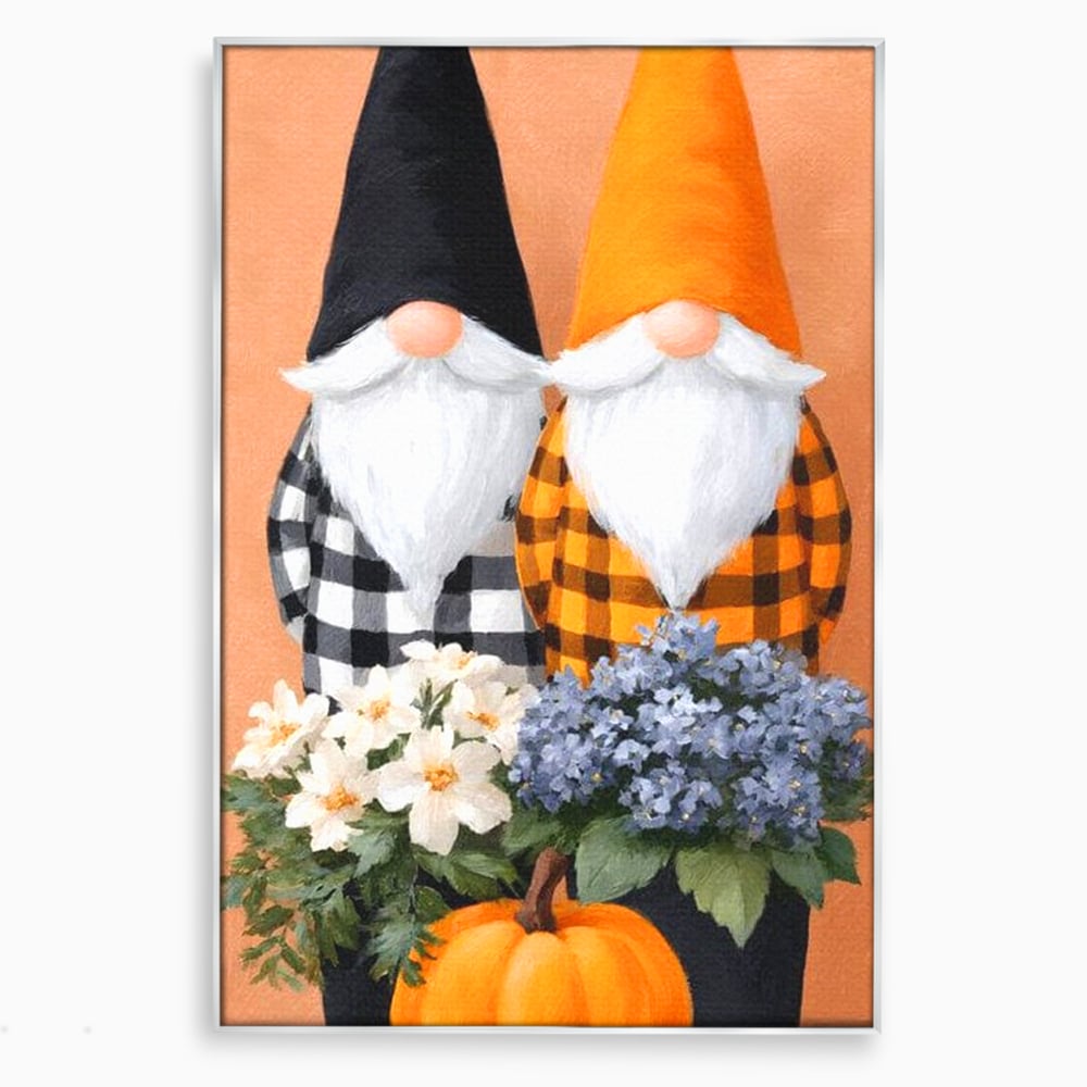 Tablou Canvas Premium, LuxCanva® N1182, Micii Gardieni ai Toamnei, Dovleac, Gnomi, Halloween, Pitici, Recolta, Sarbatoare, Sezon, Pub, Bar, Lounge, Restaurant, Bucatarie