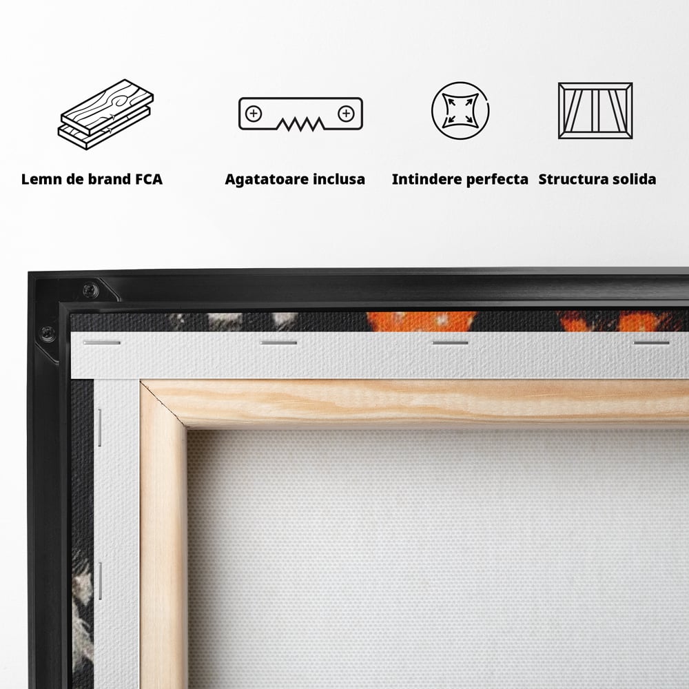 Leinwand Premium Canvas Wandkunst, LuxCanva® N1183, Halloween Geschichte, Kobolde, Urlaub, Magie, Gnome, Kürbis, Blumen, Obst, Pub, Bar, Lounge, Restaurant, Küche