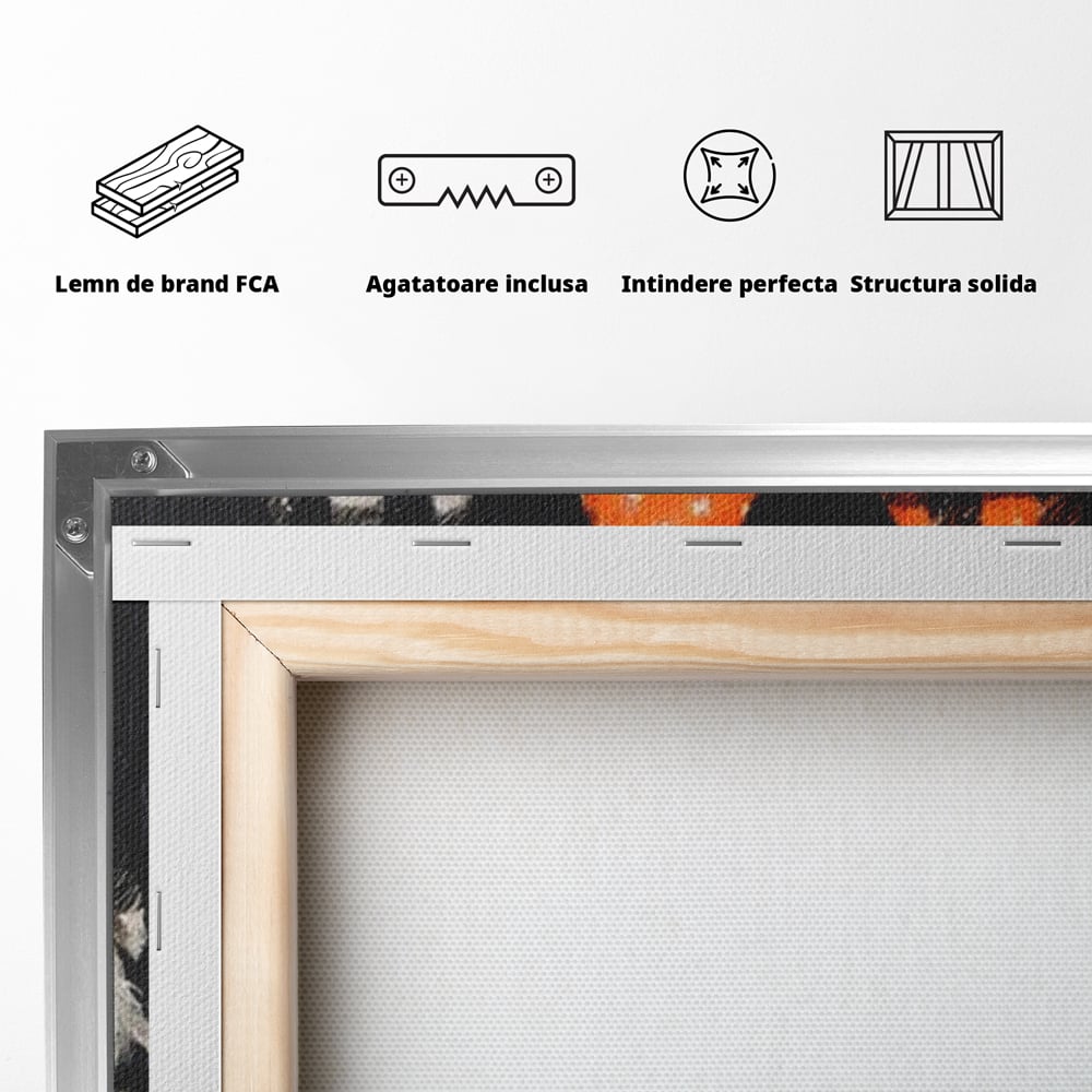 Leinwand Premium Canvas Wandkunst, LuxCanva® N1183, Halloween Geschichte, Kobolde, Urlaub, Magie, Gnome, Kürbis, Blumen, Obst, Pub, Bar, Lounge, Restaurant, Küche
