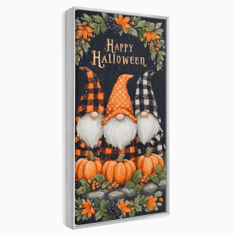 Leinwand Premium Canvas Wandkunst, LuxCanva® N1183, Halloween Geschichte, Kobolde, Urlaub, Magie, Gnome, Kürbis, Blumen, Obst, Pub, Bar, Lounge, Restaurant, Küche