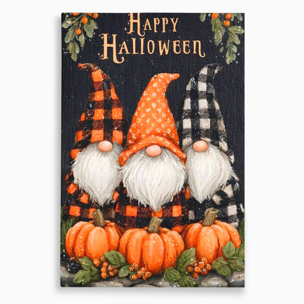Leinwand Premium Canvas Wandkunst, LuxCanva® N1183, Halloween Geschichte, Kobolde, Urlaub, Magie, Gnome, Kürbis, Blumen, Obst, Pub, Bar, Lounge, Restaurant, Küche
