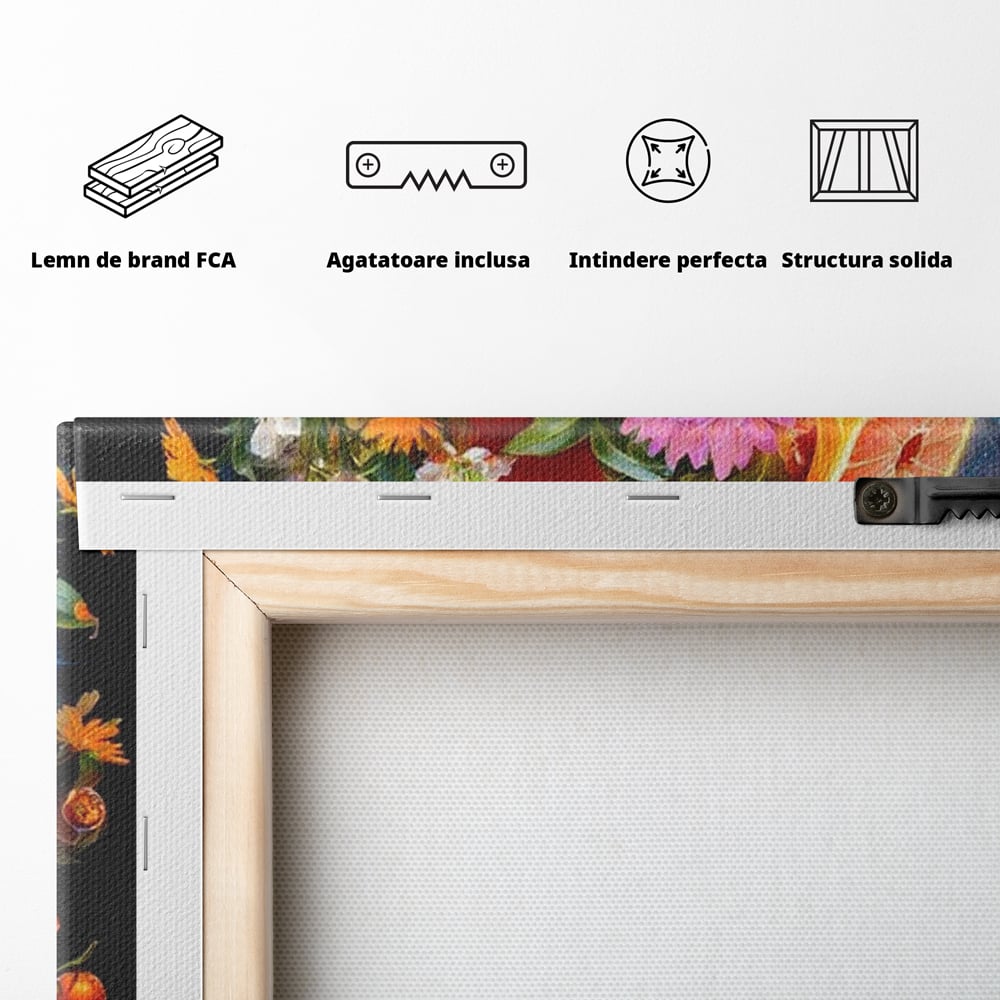 Tablou Canvas Premium, LuxCanva® N1187, Flacara Eterna, Craniu, Fructe, Modern, Portocale, Flori, Halloween, Fluturi, Pub, Bar, Lounge, Restaurant, Bucatarie