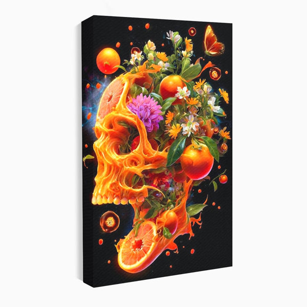 Tablou Canvas Premium, LuxCanva® N1187, Flacara Eterna, Craniu, Fructe, Modern, Portocale, Flori, Halloween, Fluturi, Pub, Bar, Lounge, Restaurant, Bucatarie