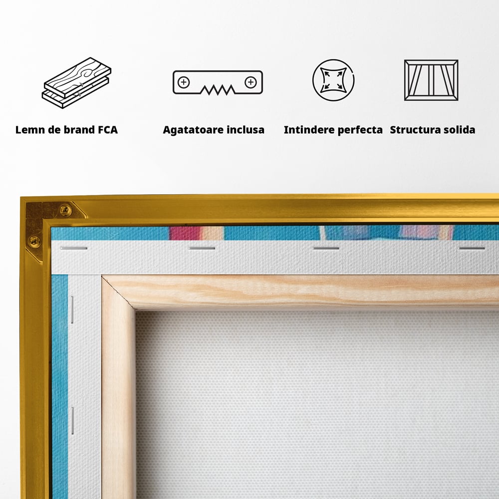 Tablou Canvas Premium, LuxCanva® N1197, Esenta Fina, Vin Rose, Sticla, Pahar, Bautura, Pictura, Pastel, Simplitate, Pub, Bar, Lounge, Restaurant, Bucatarie