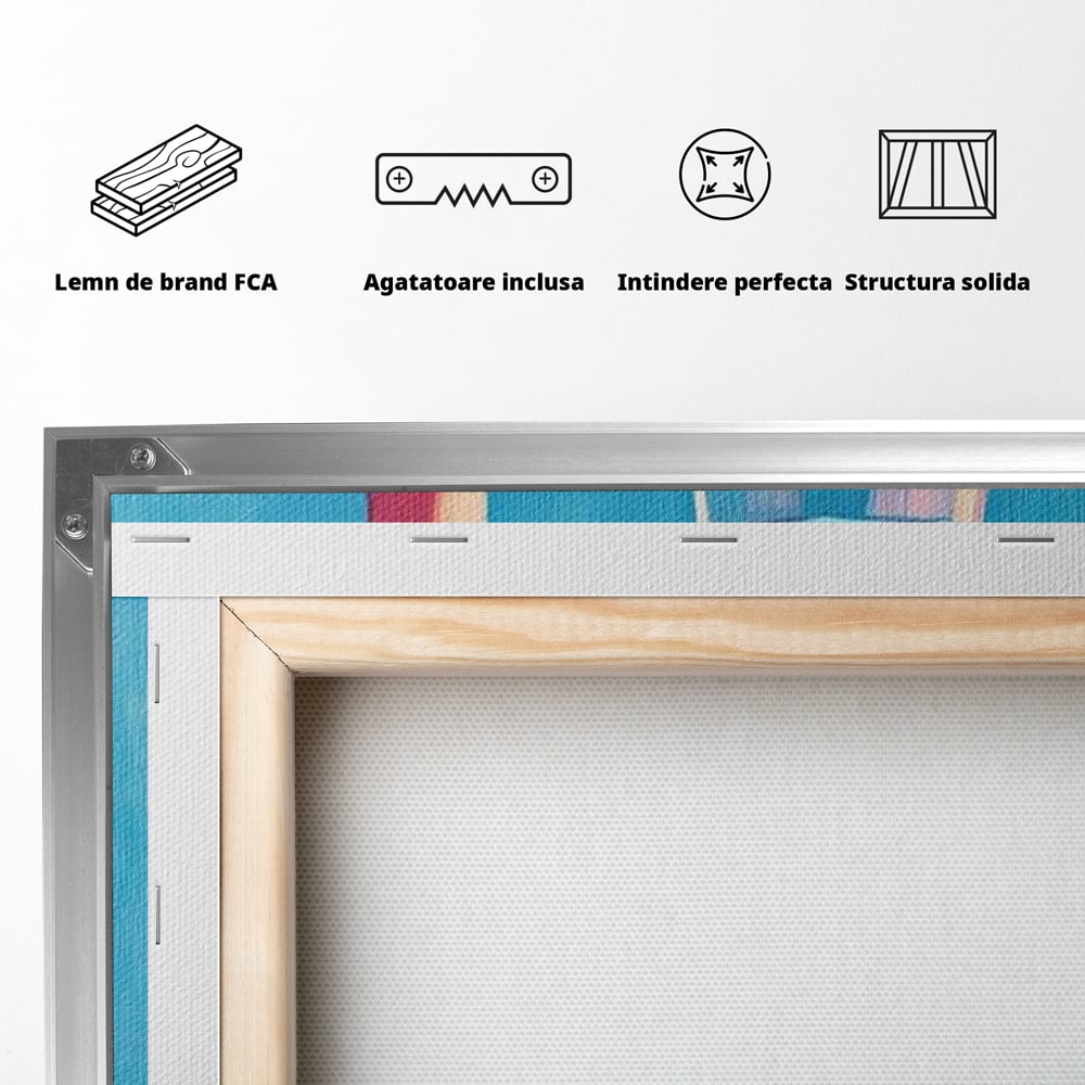 Tablou Canvas Premium, LuxCanva® N1197, Esenta Fina, Vin Rose, Sticla, Pahar, Bautura, Pictura, Pastel, Simplitate, Pub, Bar, Lounge, Restaurant, Bucatarie