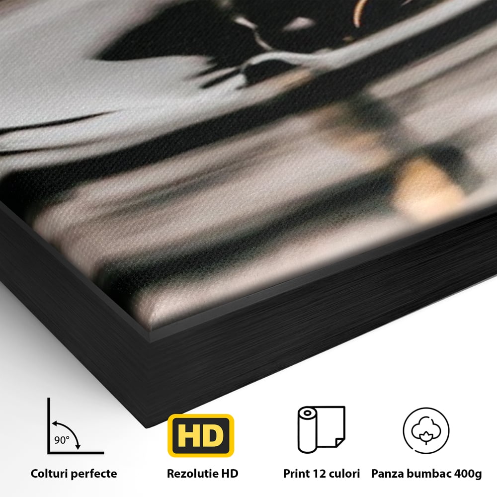 Tablou Canvas Premium, LuxCanva® N1198, Ultimul Strop, Picatura, Lichid, Apa, Artistic, Dinamic, Minimalist, Pub, Bar, Lounge, Restaurant, Bucatarie