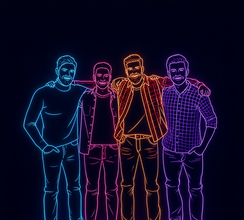 Tablou Personalizat Neon Minimal | Modern | Orizontal Landscape