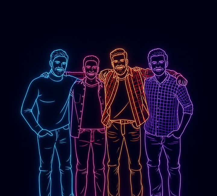 Tablou Personalizat Neon Minimal | Modern | Orizontal Landscape