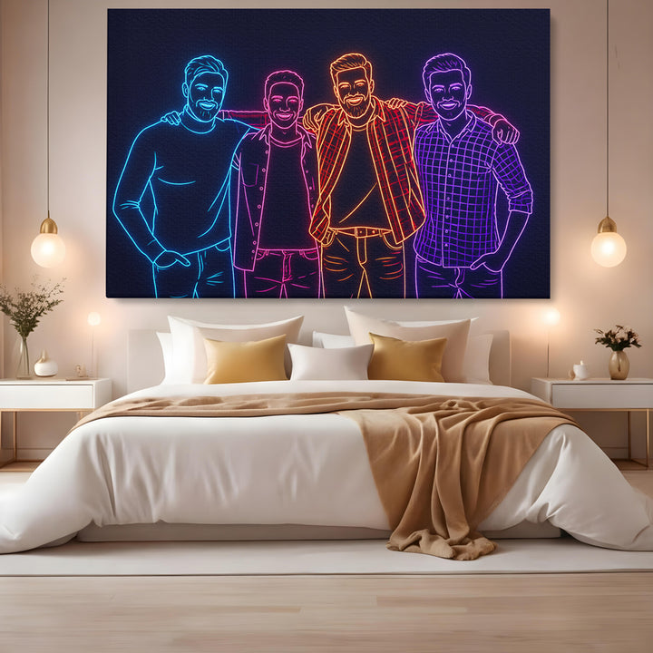 Tablou Personalizat Neon Minimal | Modern | Orizontal Landscape