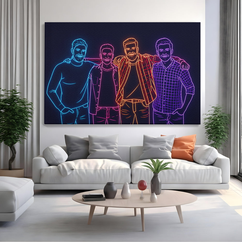 Tablou Personalizat Neon Minimal | Modern | Orizontal Landscape