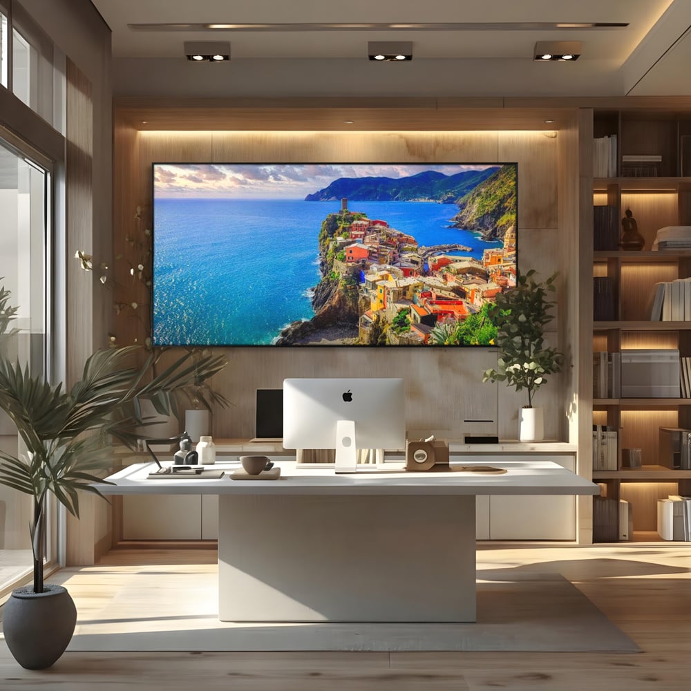Tablou Canvas Premium, LuxCanva® O1006, Paradis pe Riviera Italiana, Cinque, Terre, Mediterana, Mare, Stanca, Oras, Refugiu, Italia, Poveste, Vacanta, Liniste, Coasta, Case, Birou, Living, Dormitor
